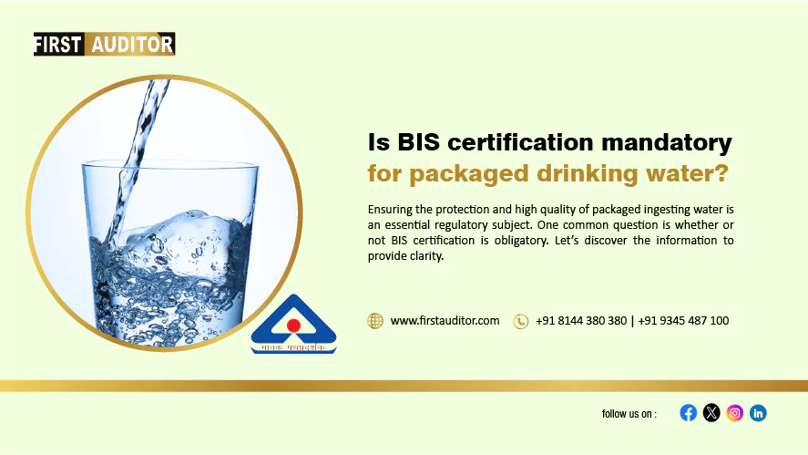 Is BIS certification mandatory for packaged drinking water?